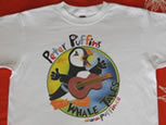 Peter puffin's whale tales t-shirts